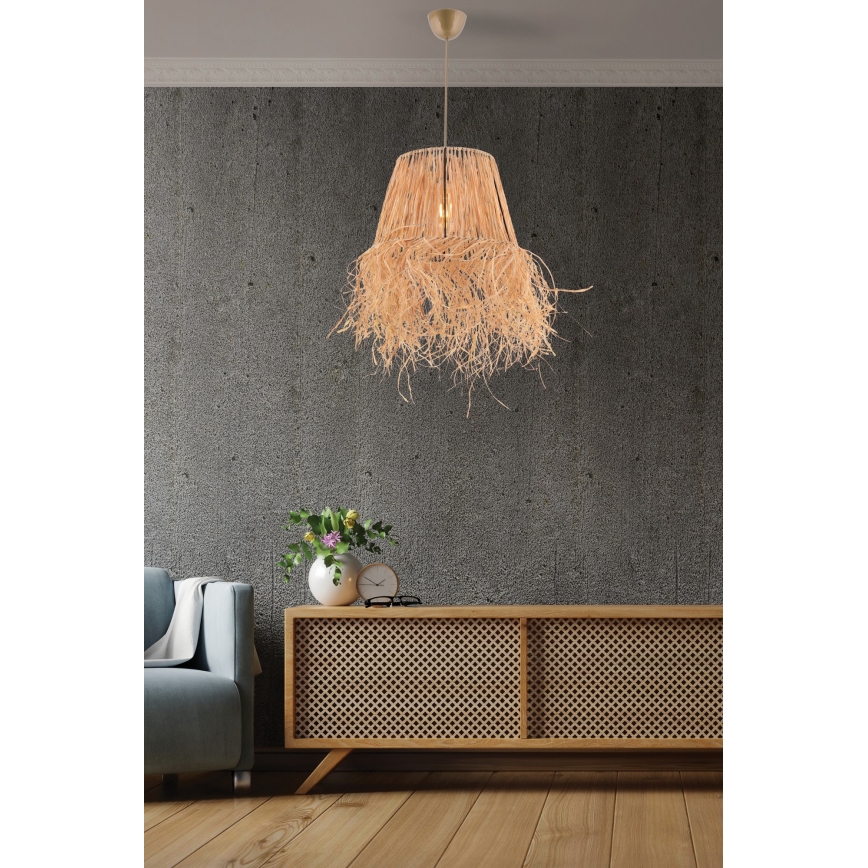 Żyrandol na lince VALANCE 1xE27/40W/230V brązowy
