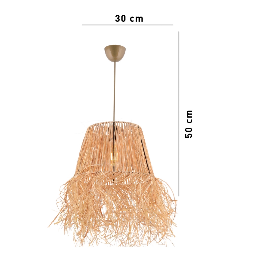 Żyrandol na lince VALANCE 1xE27/40W/230V brązowy