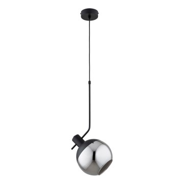 Żyrandol na lince VELTO 1xE27/15W/230V czarny/dym