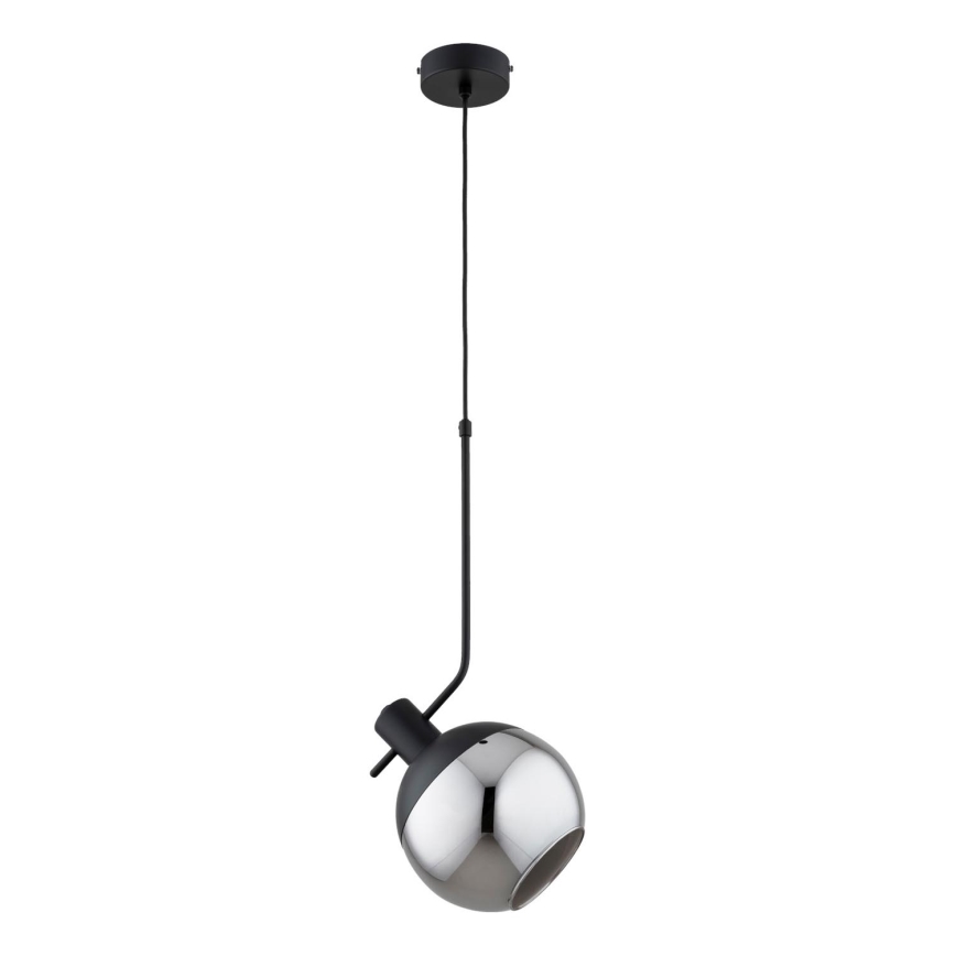 Żyrandol na lince VELTO 1xE27/15W/230V czarny/dym
