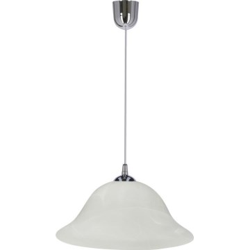 Żyrandol na lince VERA 1xE27/60W/230V chrom błyszczący/biały