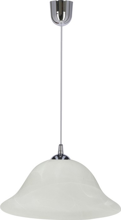 Żyrandol na lince VERA 1xE27/60W/230V chrom błyszczący/biały