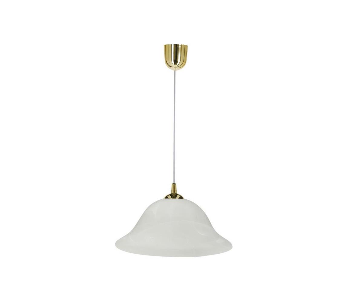 Żyrandol na lince VERA 1xE27/60W/230V złoty/biały