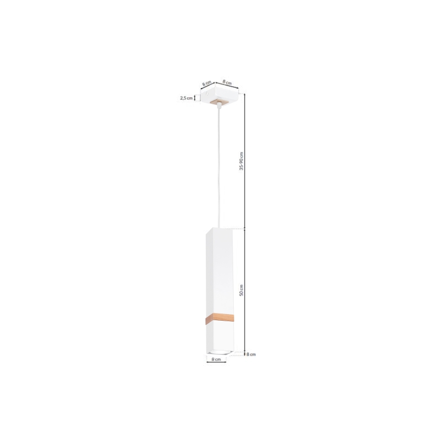 Żyrandol na lince VIDAR 1xGU10/25W/230V