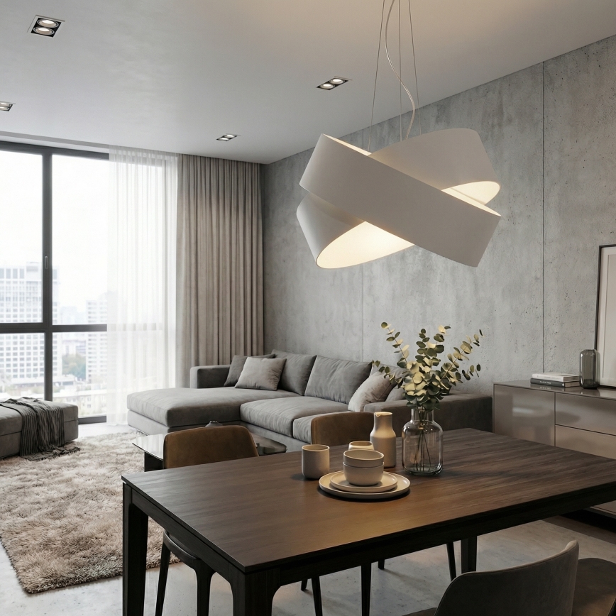 Żyrandol na lince VIENO 3xE27/15W/230V biały