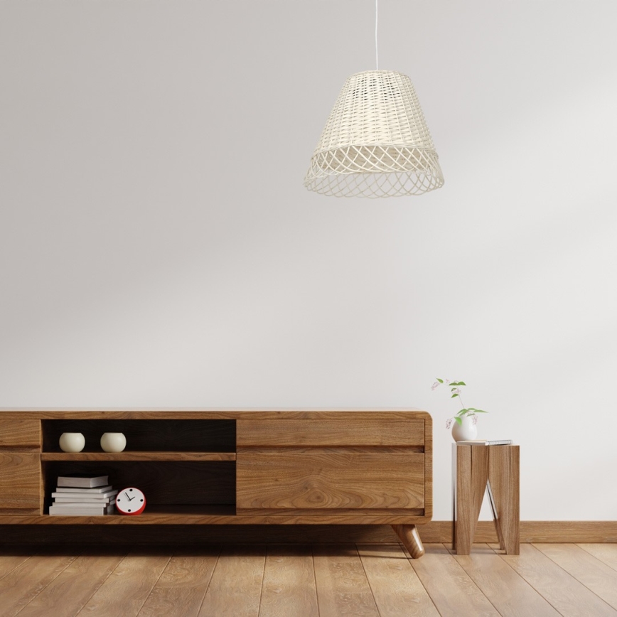 Żyrandol na lince VIMINI 1xE27/40W/230V rattan