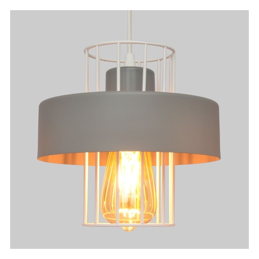 Żyrandol na lince VOLTA 1xE27/15W/230V szary