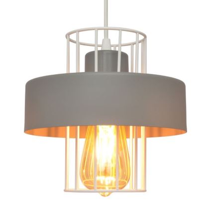 Żyrandol na lince VOLTA 1xE27/15W/230V szary