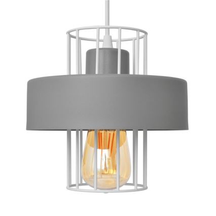 Żyrandol na lince VOLTA 3xE27/15W/230V śr. 42 cm szary
