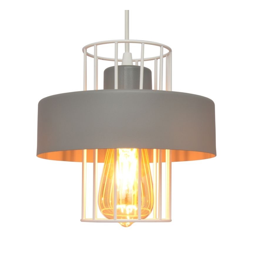 Żyrandol na lince VOLTA 3xE27/15W/230V śr. 42 cm szary