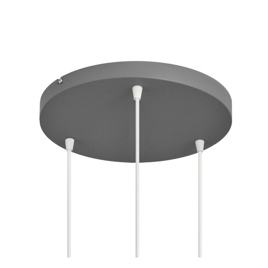 Żyrandol na lince VOLTA 3xE27/15W/230V śr. 42 cm szary