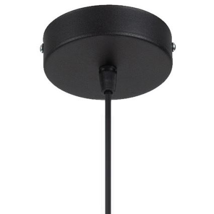 Żyrandol na lince WILL 1xE27/60W/230V czarny