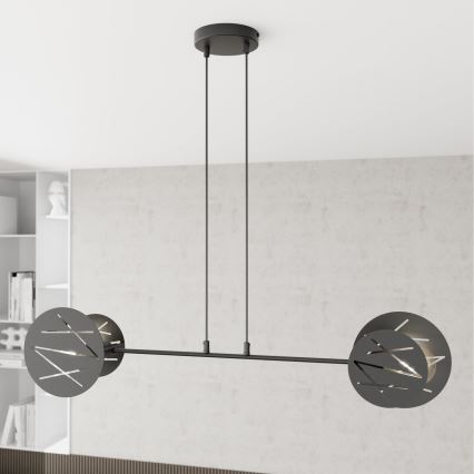 Żyrandol na lince XOTIC 2xE27/15W/230V czarny