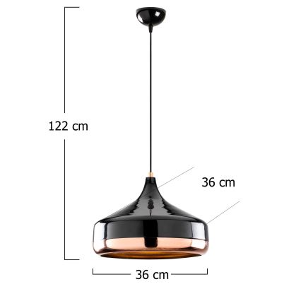 Żyrandol na lince YILDO 1xE27/40W/230V