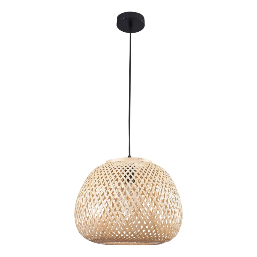 Żyrandol na lince ZANZIBAR 1xE27/20W/230V śr. 35 cm bambus