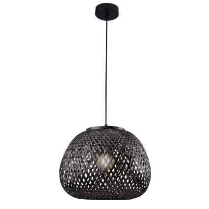 Żyrandol na lince ZANZIBAR 1xE27/20W/230V śr. 35 cm bambus