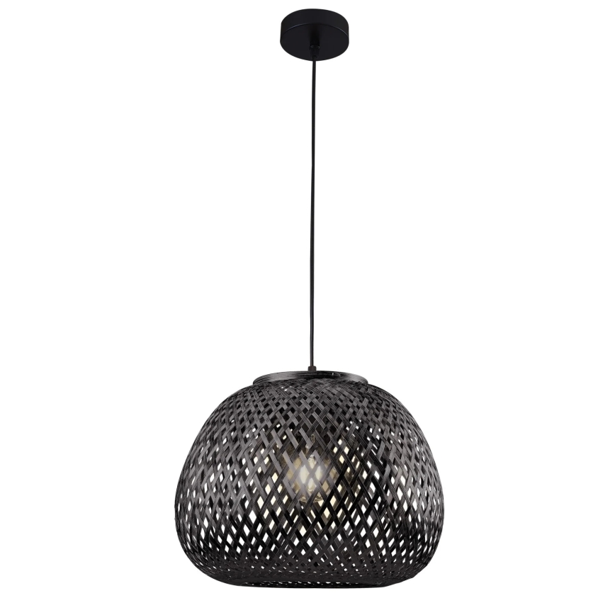 Żyrandol na lince ZANZIBAR 1xE27/20W/230V śr. 35 cm bambus