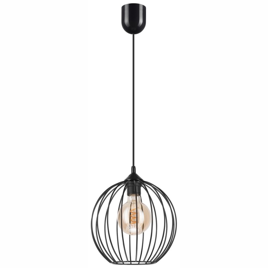 Żyrandol na lince ZOYA 1xE27/60W/230V czarny