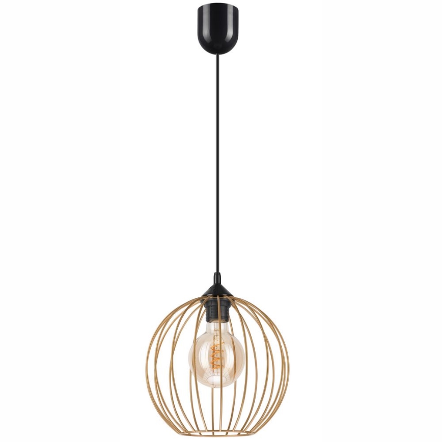 Żyrandol na lince ZOYA 1xE27/60W/230V mosiądz