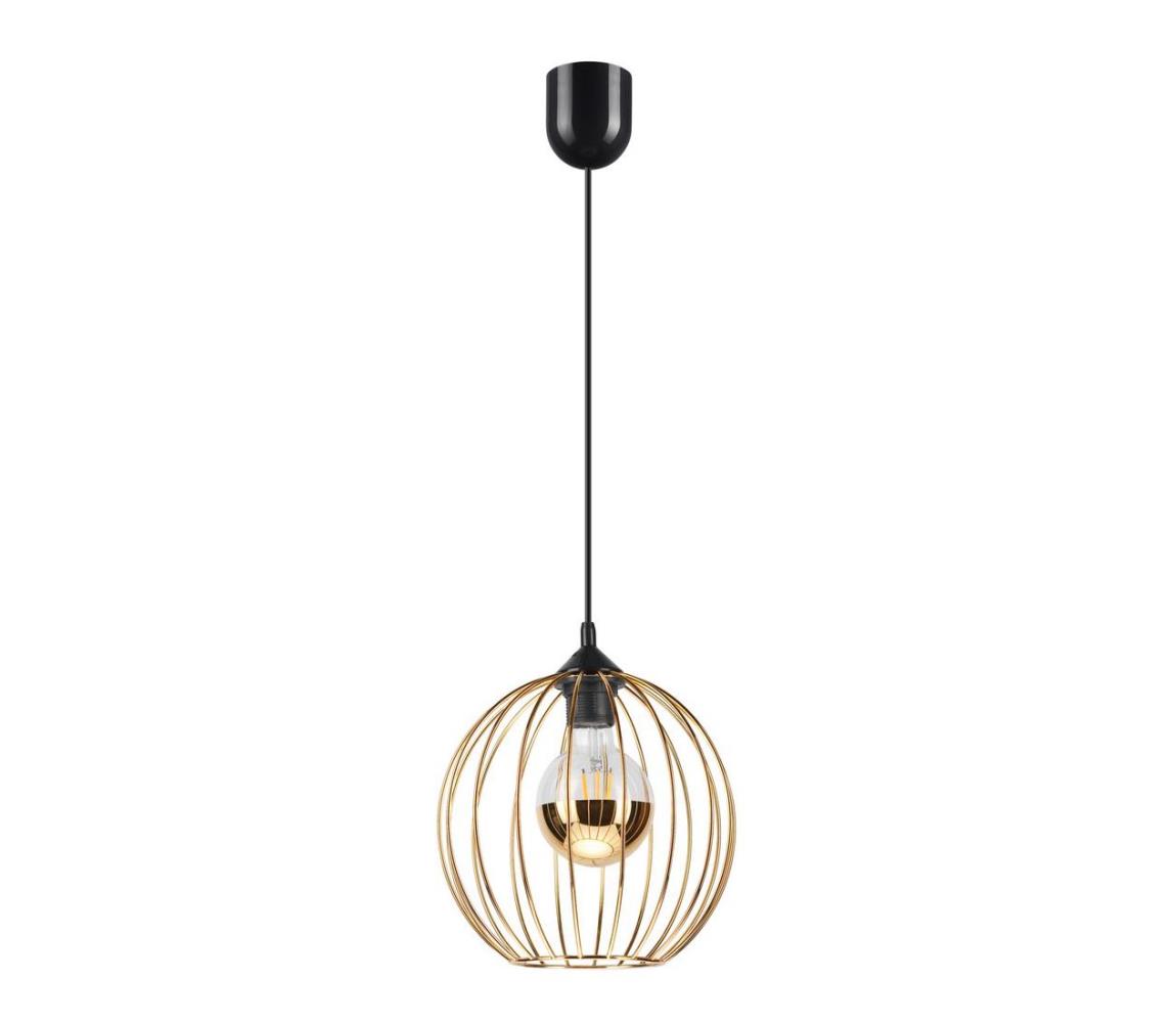 Żyrandol na lince ZOYA 1xE27/60W/230V złoty