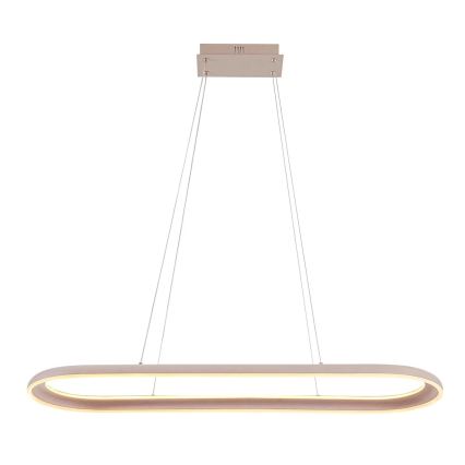 Žyrandol na linkach CASHMERE LED/80W/230V 30x100 cm biały