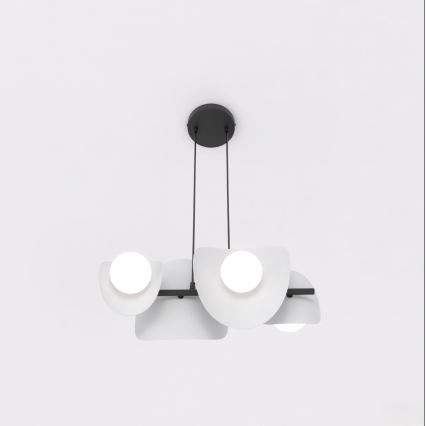 Żyrandol na linkach ELEMENTI 4xG9/8W/230V szary