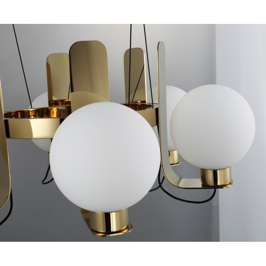 Żyrandol na linkach REGGIO 6xE27/40W/230V złoty