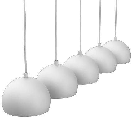 Żyrandol na linkach SOOL 5xE27/15W/230V biały