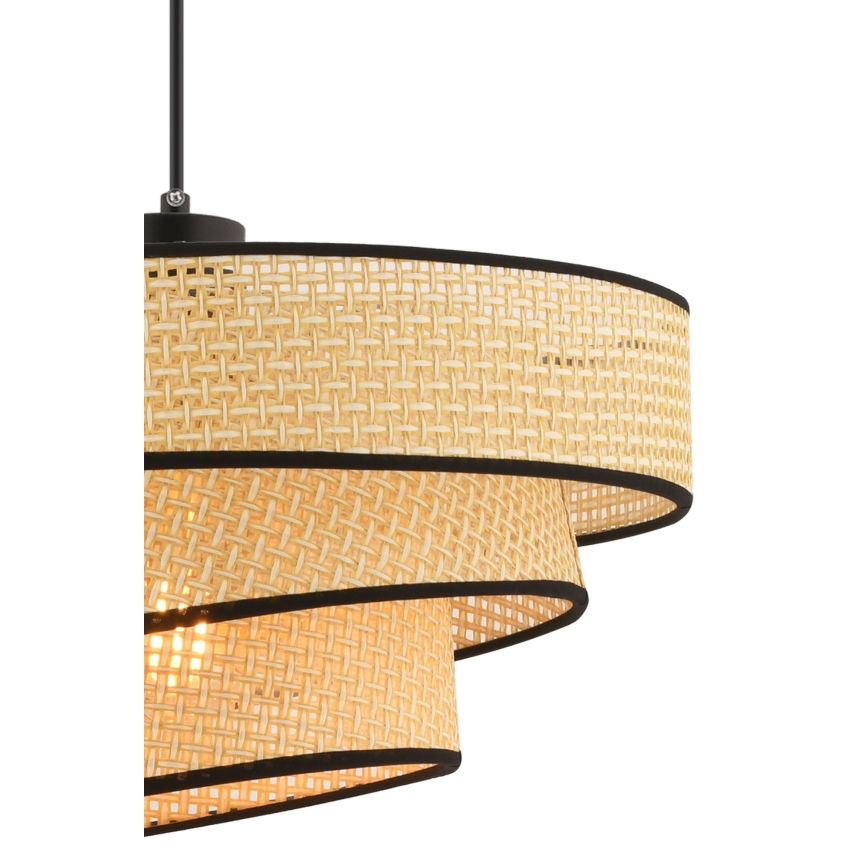 Żyrandol na linkę COUPER 1xE27/60W/230V beżowy/czarny