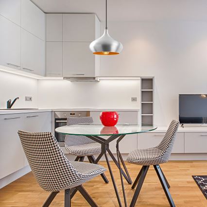 Żyrandol na linkę DODO 1xE27/40W/230V matowy chrom