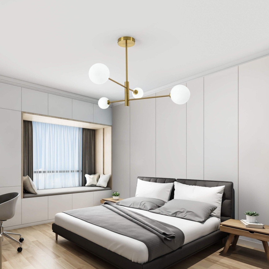 Żyrandol na pręcie DORADO 4xG9/40W/230V złoty