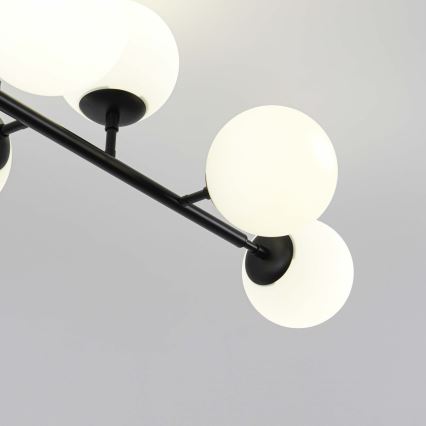 Žyrandol na pręcie DORADO 8xE14/40W/230V czarny