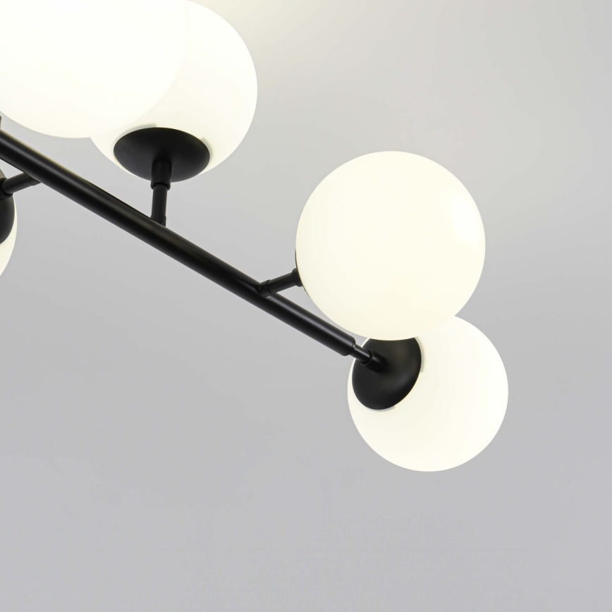 Žyrandol na pręcie DORADO 8xE14/40W/230V czarny