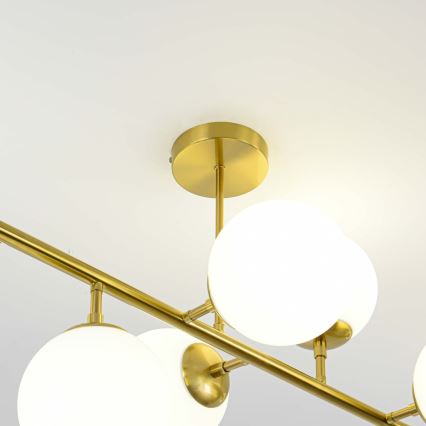 Żyrandol na pręcie DORADO 8xE14/40W/230V złoty