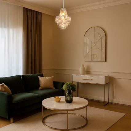 Żyrandol na pręcie GEMMA 1xE27/60W/230V