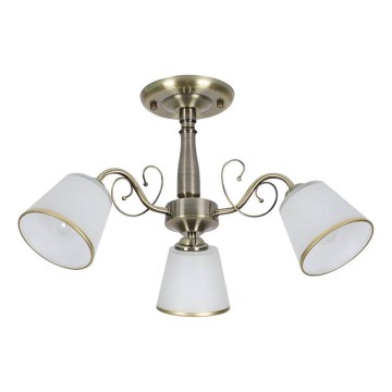 Żyrandol na pręcie LOSANNA 3xE14/40W/230V mosiężny