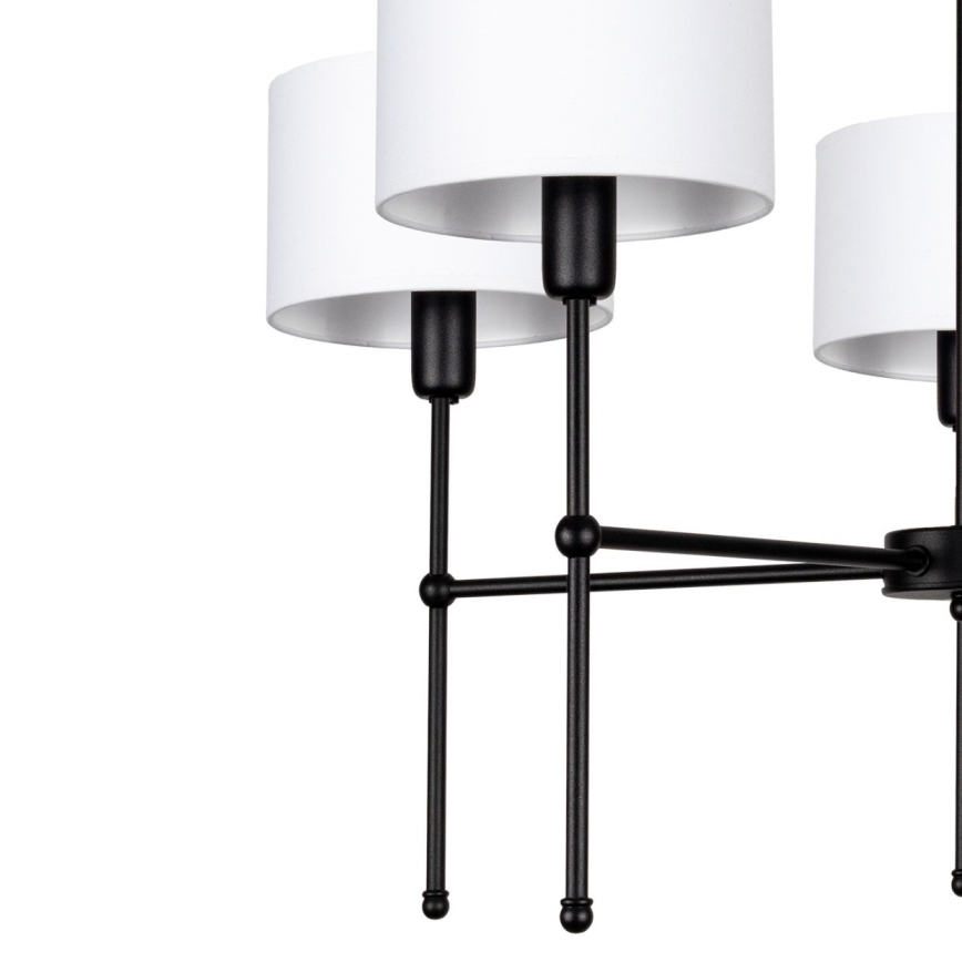 Żyrandol na pręcie MADELA 5xE14/40W/230V biały/czarny