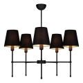 Żyrandol na pręcie MADELA 5xE14/40W/230V czarny