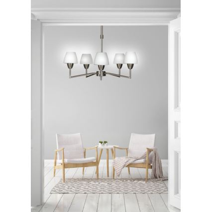 Żyrandol na pręcie TOGO 5xG9/40W/230V matowy chrom/biały