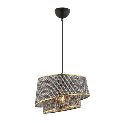 Žyrandol na przewodzie BARETTE 1xE27/60W/230V szary/złoty