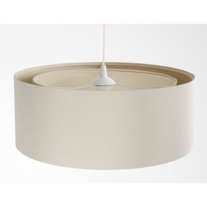 Żyrandol na przewodzie BOHO TRINITI 1xE27/60W/230V, średnica 50 cm, kremowy