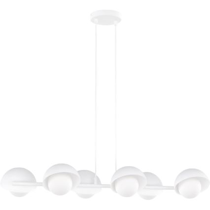 Żyrandol na przewodzie BOOM 6xG9/8W/230V biały
