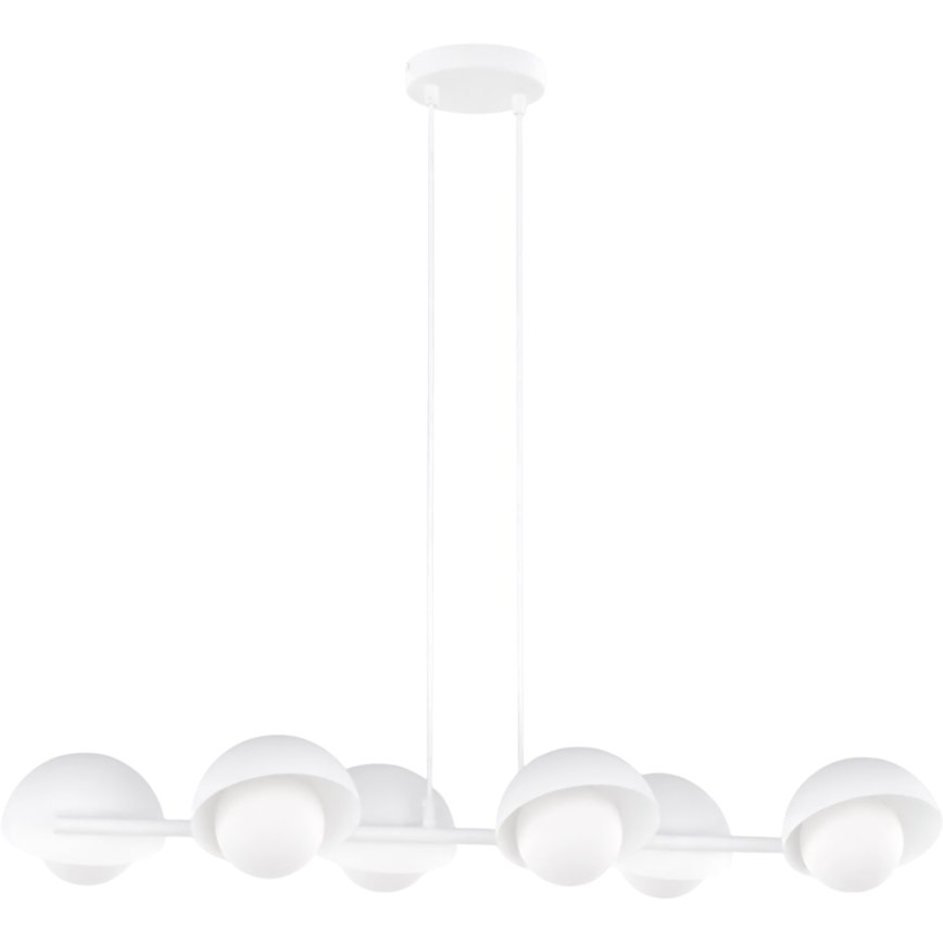 Żyrandol na przewodzie BOOM 6xG9/8W/230V biały