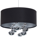 Żyrandol na przewodzie BUBBLE 1x E27/60W/230V, średnica 50 cm, czarny