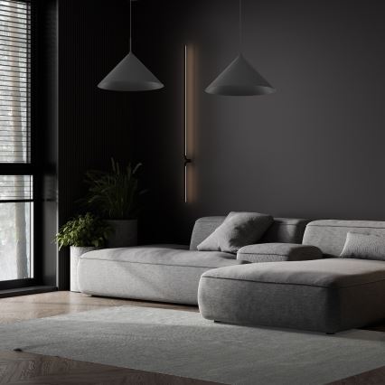 Żyrandol na przewodzie CAPITAL 1xGX53/15W/230V, średnica 46 cm, czarny