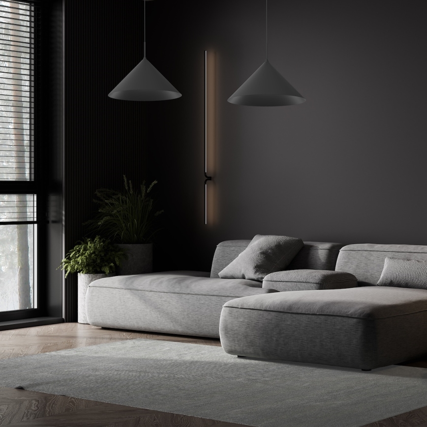 Żyrandol na przewodzie CAPITAL 1xGX53/15W/230V, średnica 46 cm, czarny