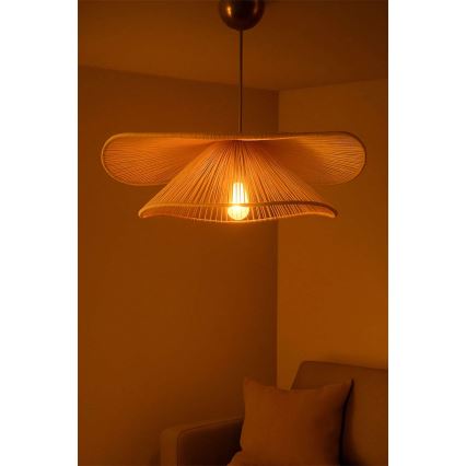 Żyrandol na przewodzie DUVELA 1xE27/40W/230V beżowy