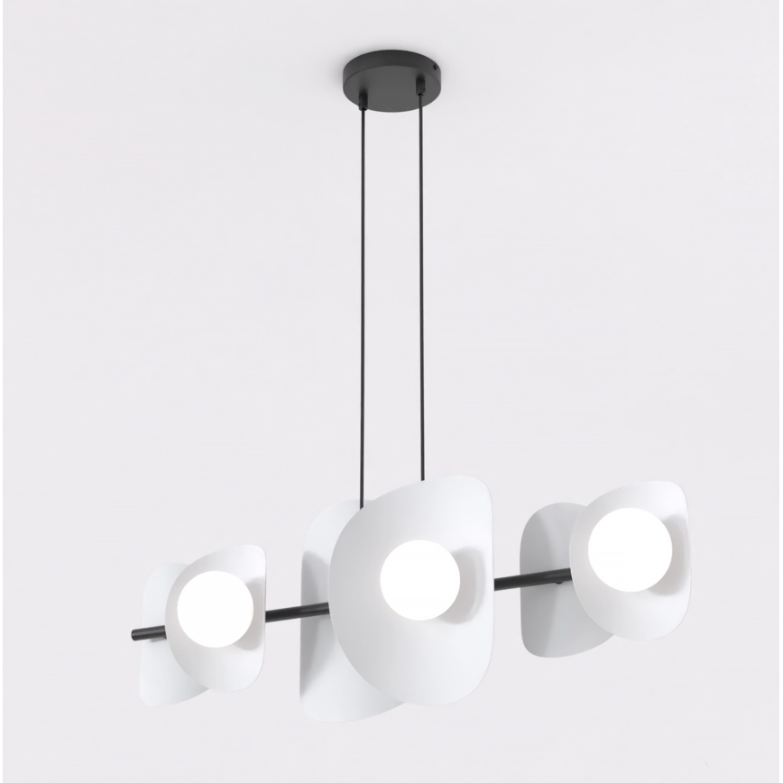 Żyrandol na przewodzie ELEMENTI 6xG9/8W/230V szary