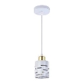 Żyrandol na przewodzie ELEN 1xE27/35W/230V biały/złoty