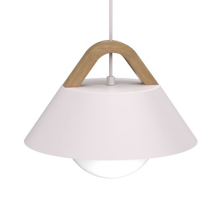 Żyrandol na przewodzie FUNDA 1xE27/15W/230V kremowy